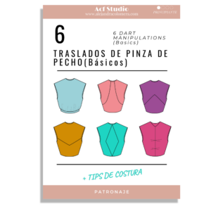 Ebook patronaje: 6 Transformaciones con traslado de pinza (Básicos)