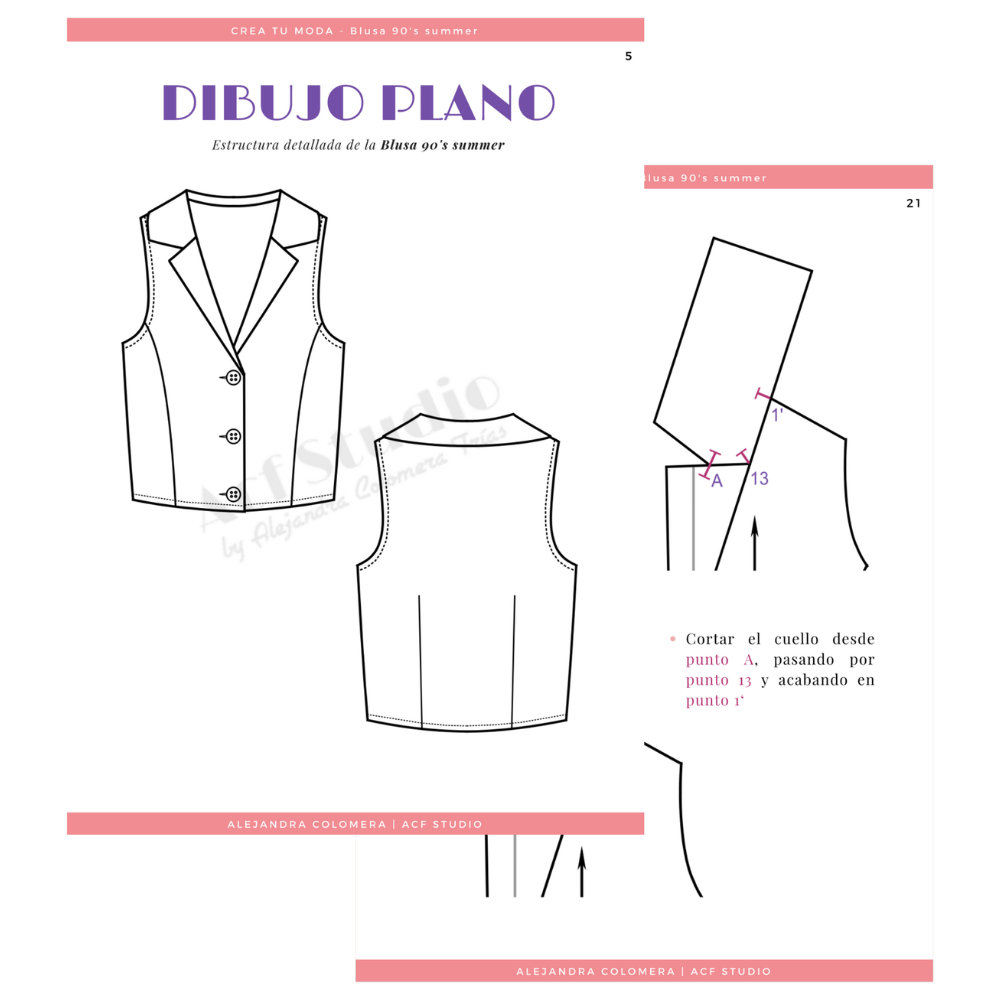 CREA TU MODA: Blusa 90's summer - Imagen 2