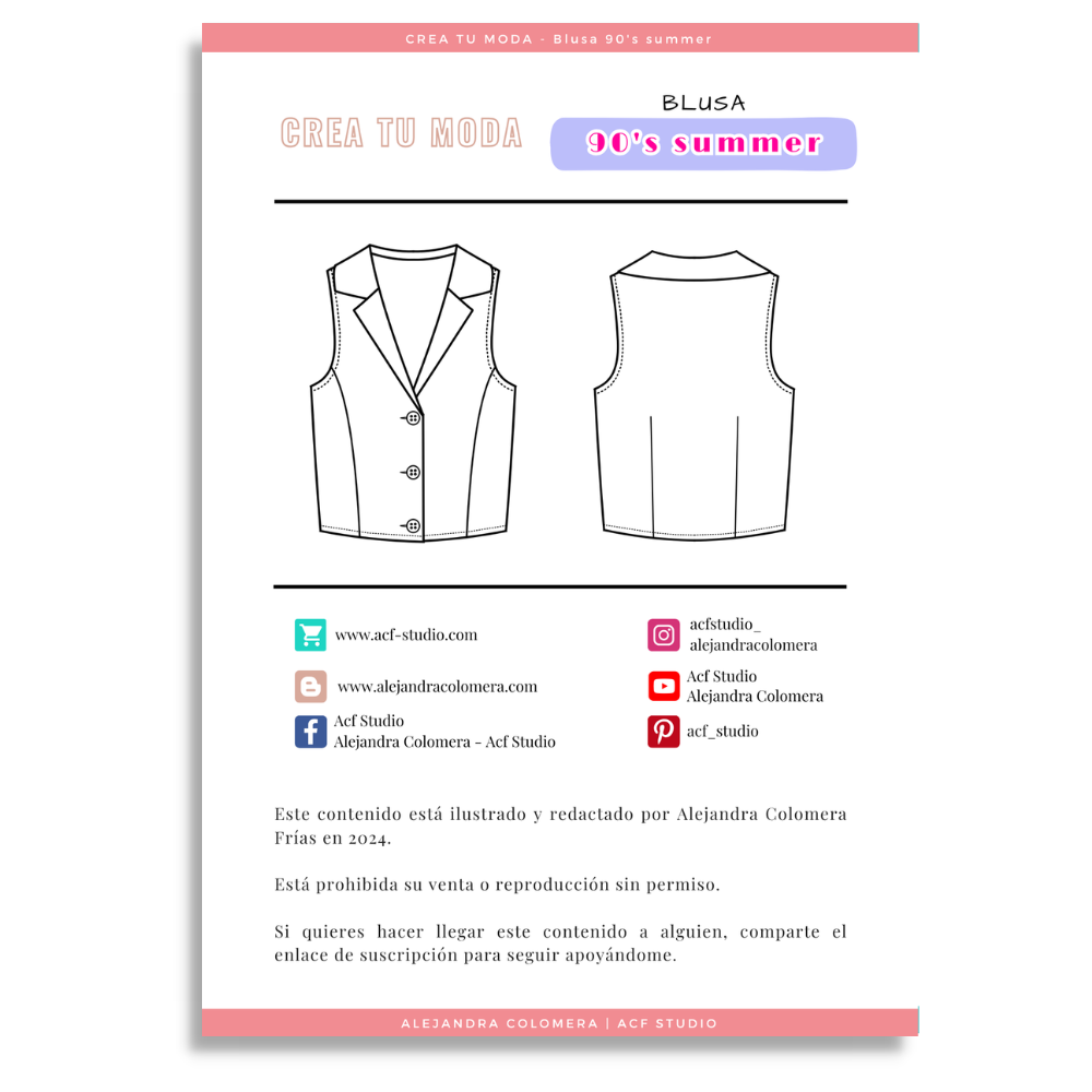CREA TU MODA: Blusa 90's summer - Imagen 7