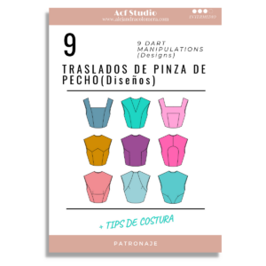 Ebook patronaje: 9 Transformaciones con traslado de pinza (Diseños)
